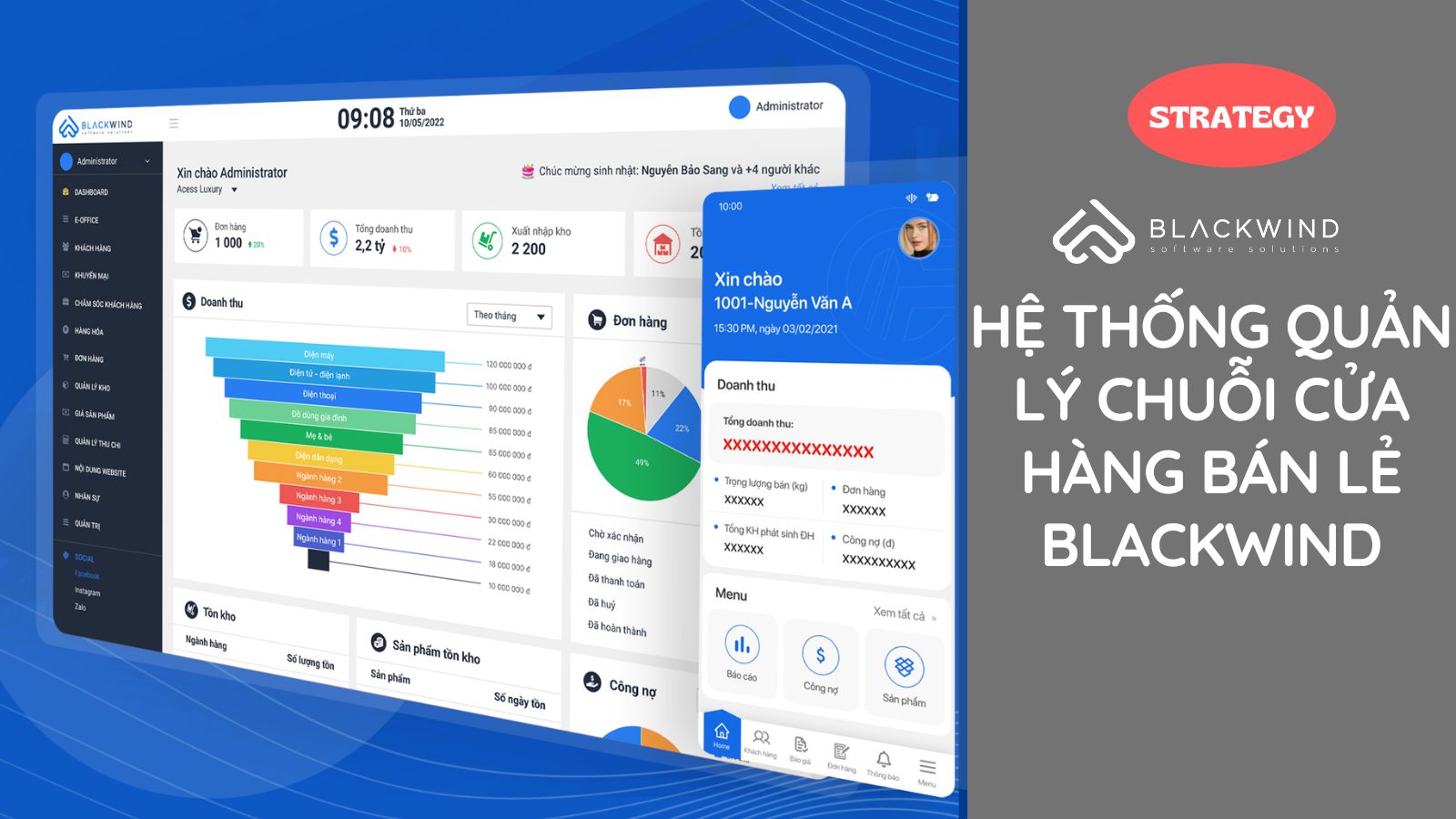 Hệ thống quản lý chuỗi cửa hàng Bán lẻ BLACKWIND