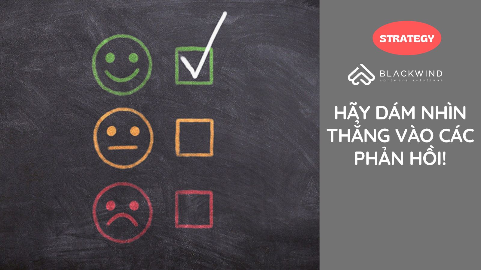 Hãy tích cực xem lại các phản hồi!