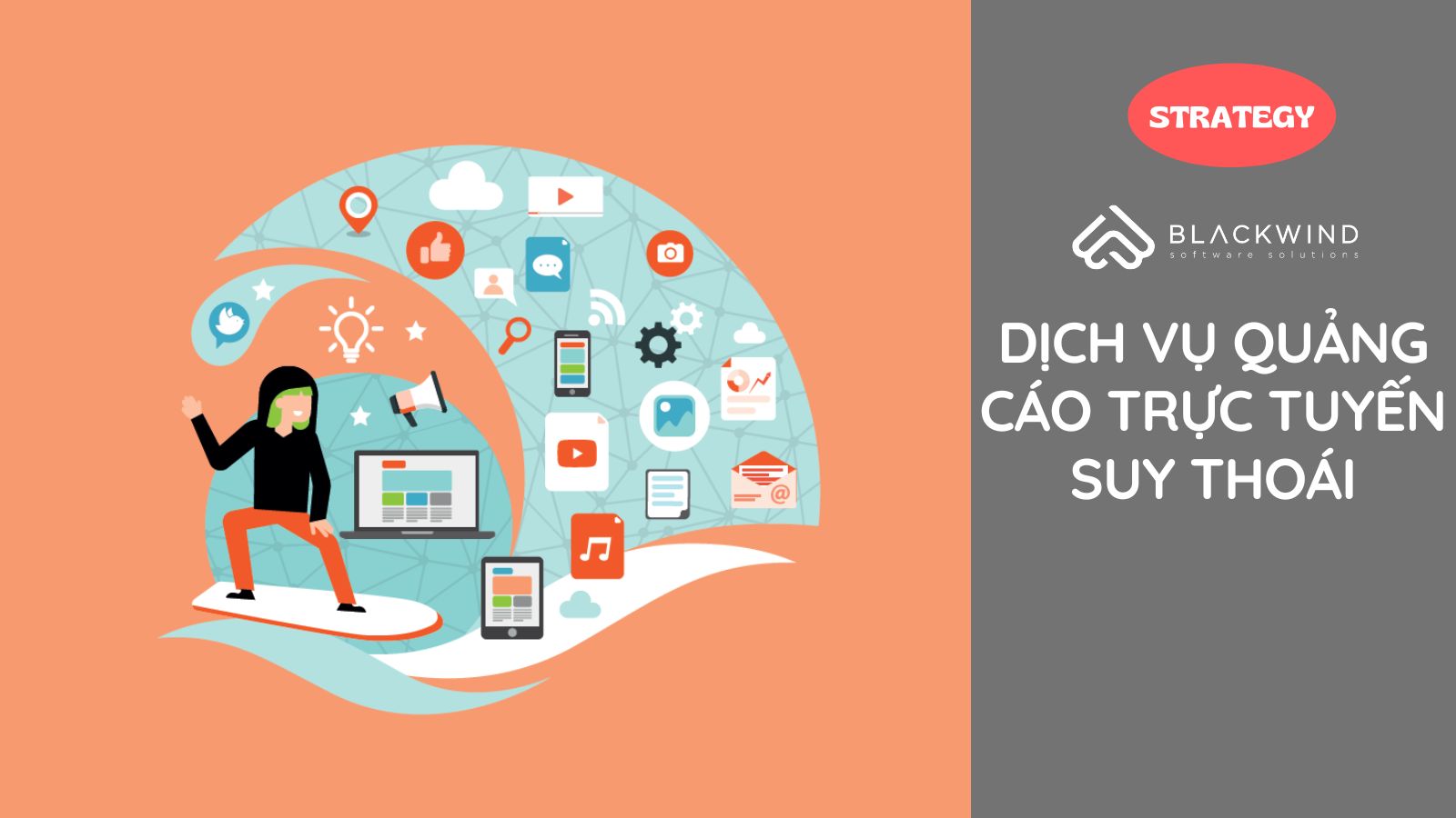 Dịch vụ quảng cáo trực tuyến suy thoái