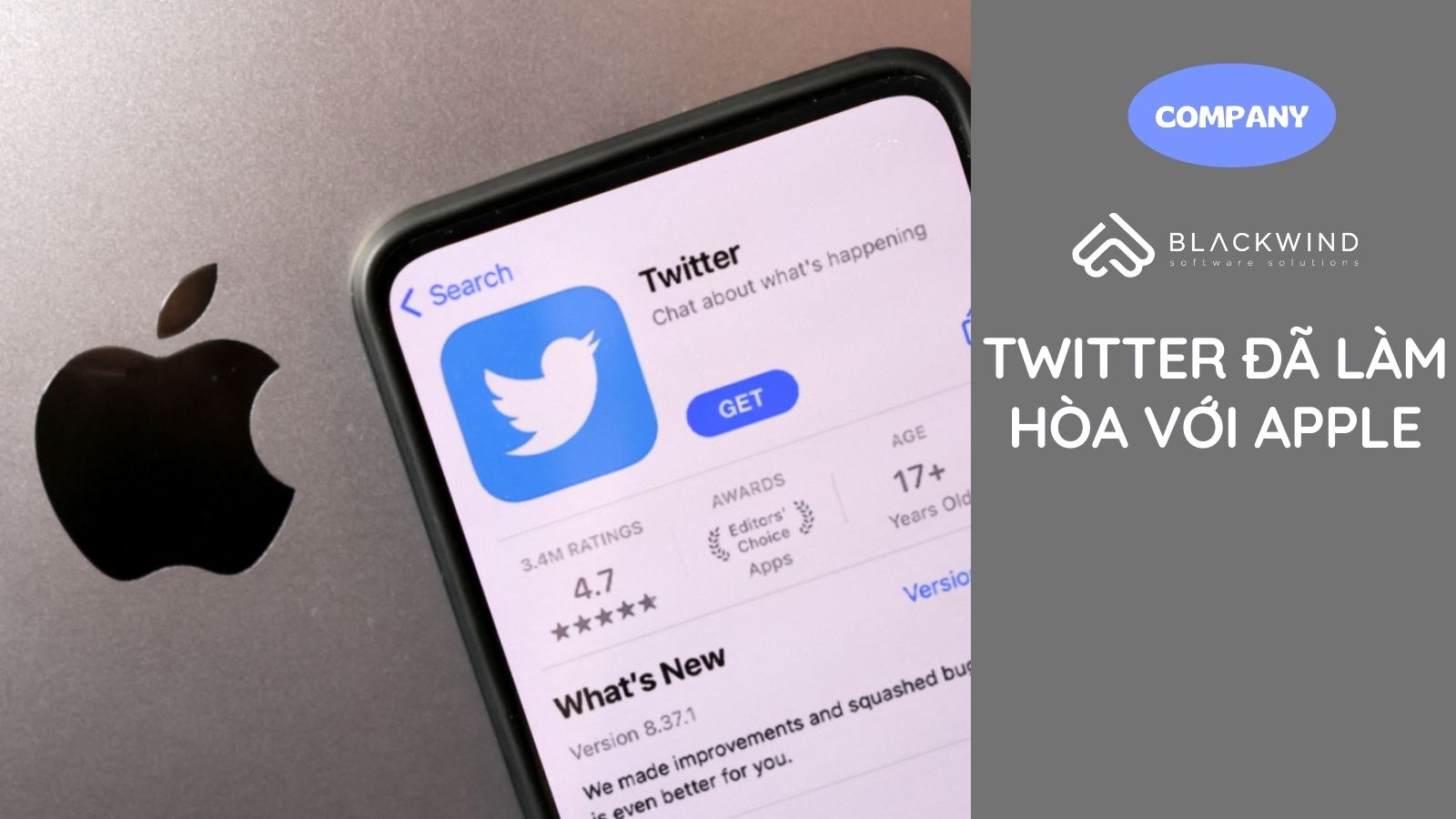 Twitter làm hòa với Apple