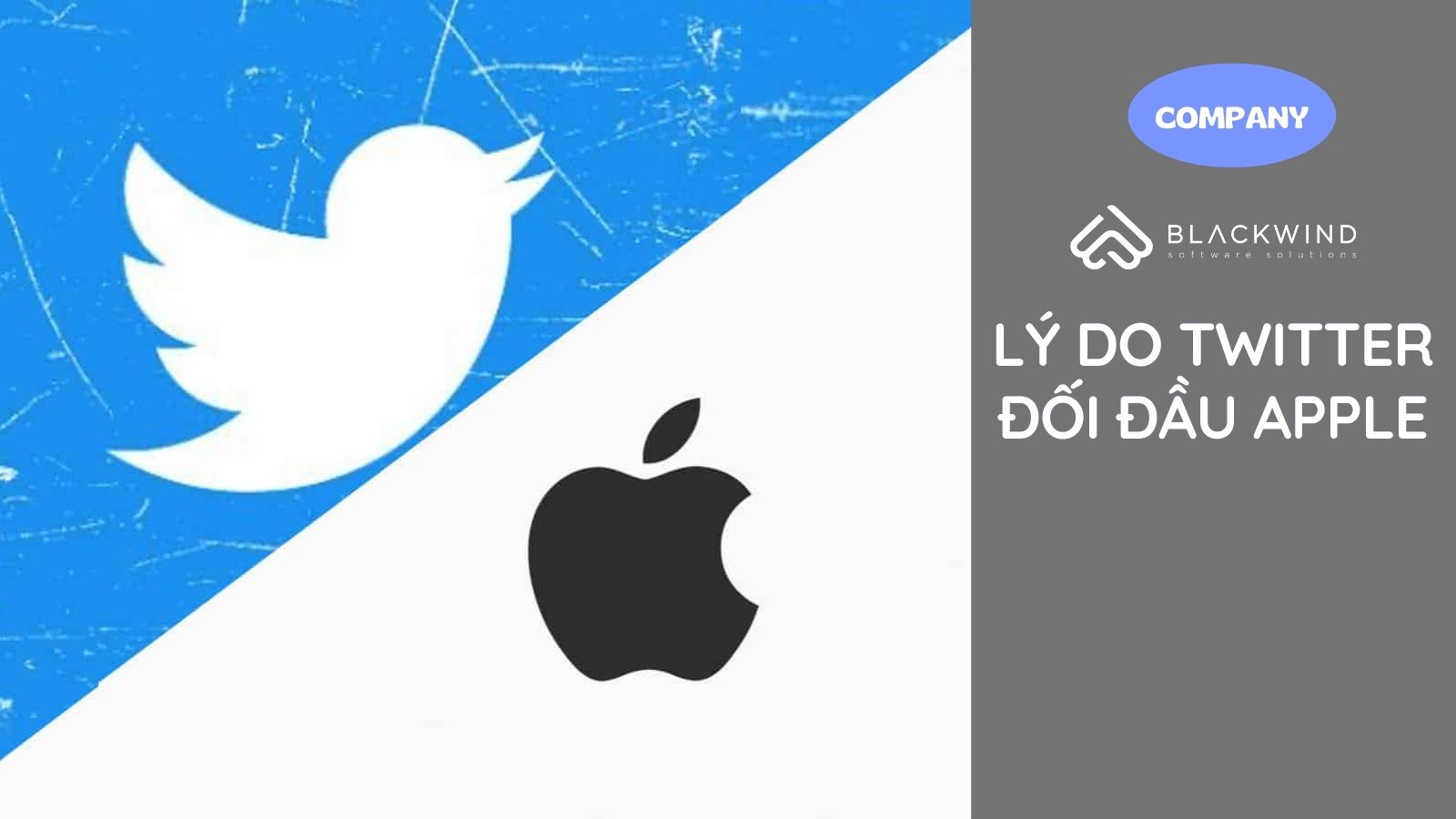 Lý do Twitter đối đầu Apple